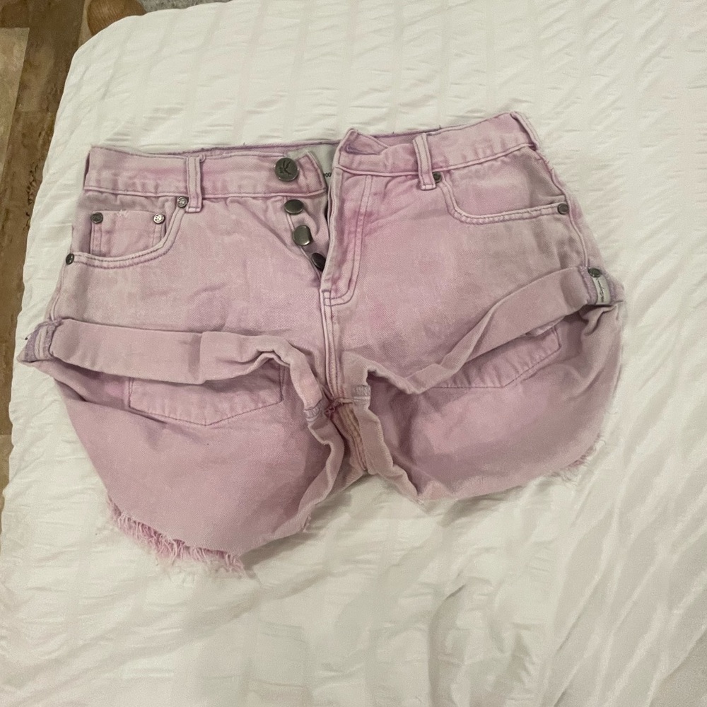 Pink high rise one teaspoons